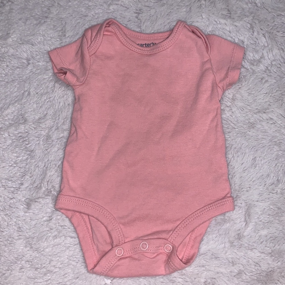 (3 for $10) Carter’s basic pink bodysuit 3 month baby girl clothing